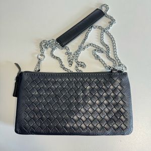 Genuine leather chained wallet